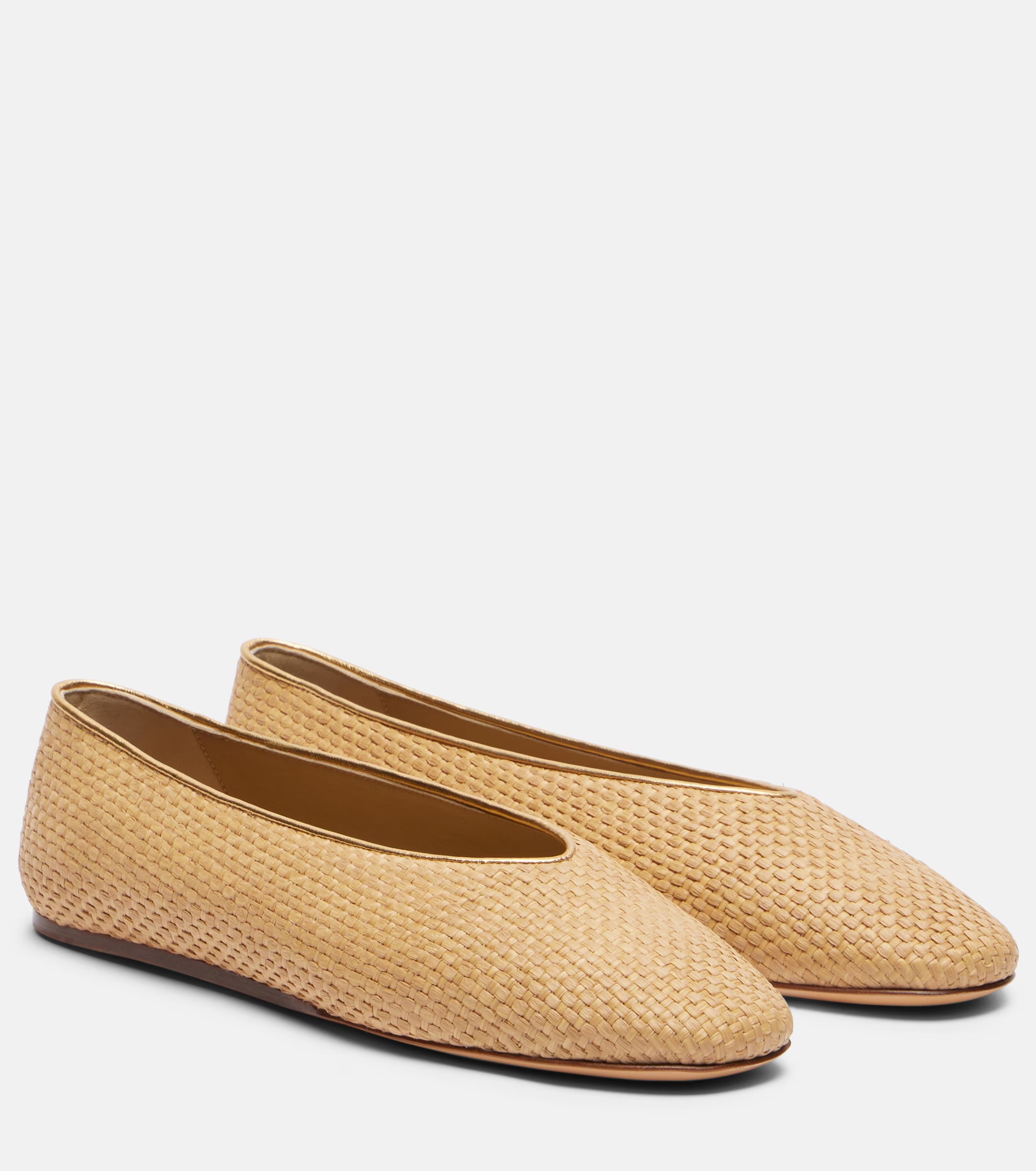 Le Monde B&amp;eacute;ryl, Regency Raffia Ballet Flats