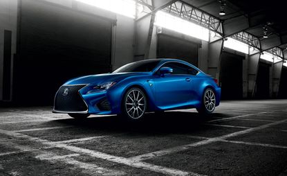 Front side view of the new RC F, by Lexus