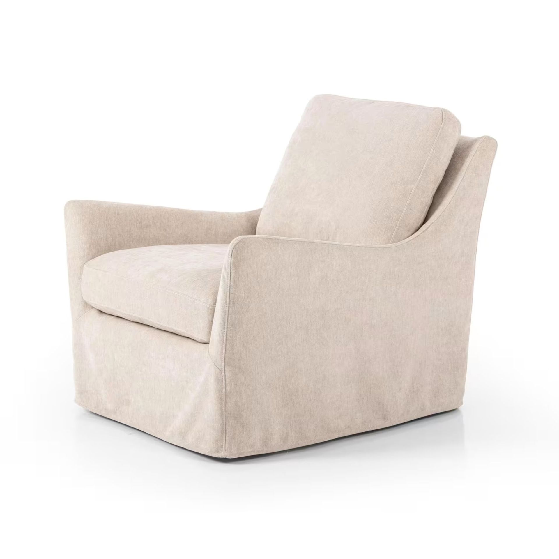 Sabine Slipcover Swivel Chair