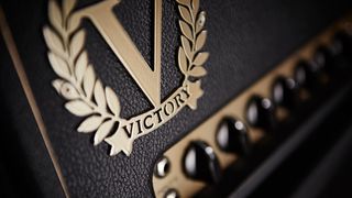 Detail of a Victory Sheriff 44 amp head, taken on October 4, 2016