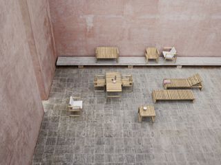 Outdoor furniture by Carl Hansen and Son, originally designed by Bodil Kjaer