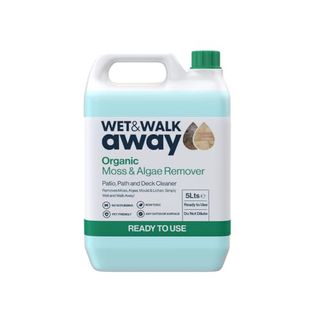 Wet & Walk Away Organic Moss & Algae Remover, Convenient Ready to Use Patio Cleaner, Mould, Lichen Remover, Outdoor Cleaning, Moss Killer, Decking Cleaner, 5 Litres