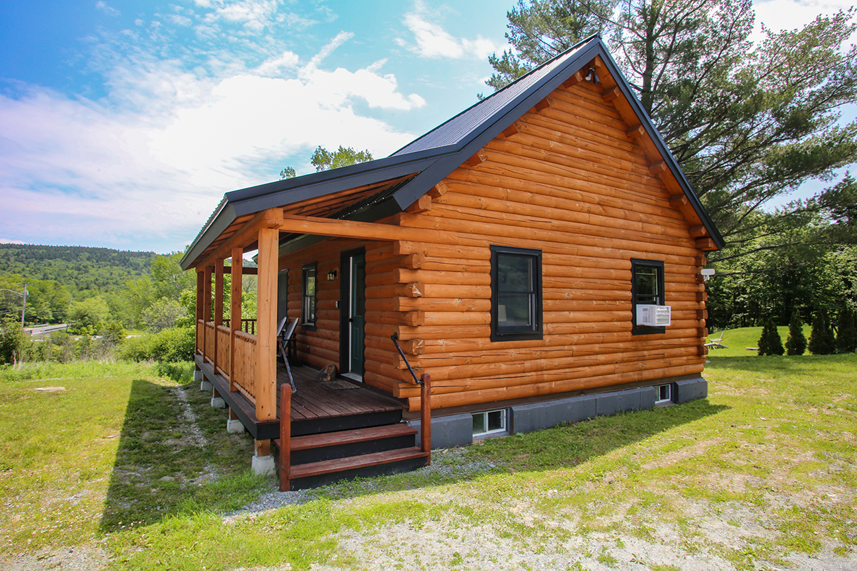 Log home exterior
