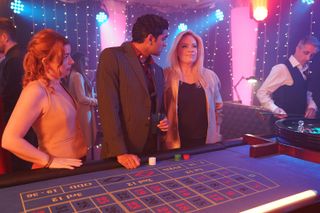 Grace Black organises a special casino night to lure estate agent Francis in Hollyoaks. 
