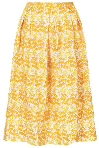 Topshop Daisy Embroidery Midi Skirt, £70