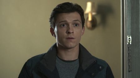 Peter walking into his apartment at the end of Spider-Man: No Way Home. 