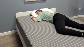 We re-test the Siena Memory Foam Mattress in the stomach-sleeping position