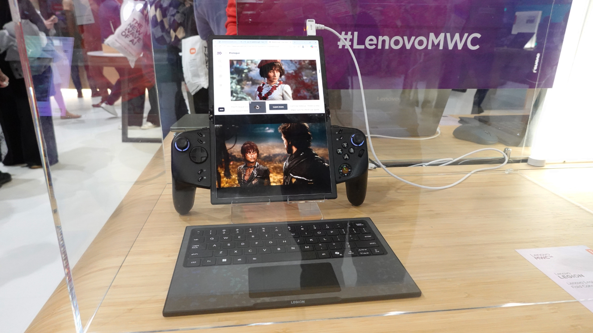 Lenovo Legion Go Fold Concept on show at MWC 2026
