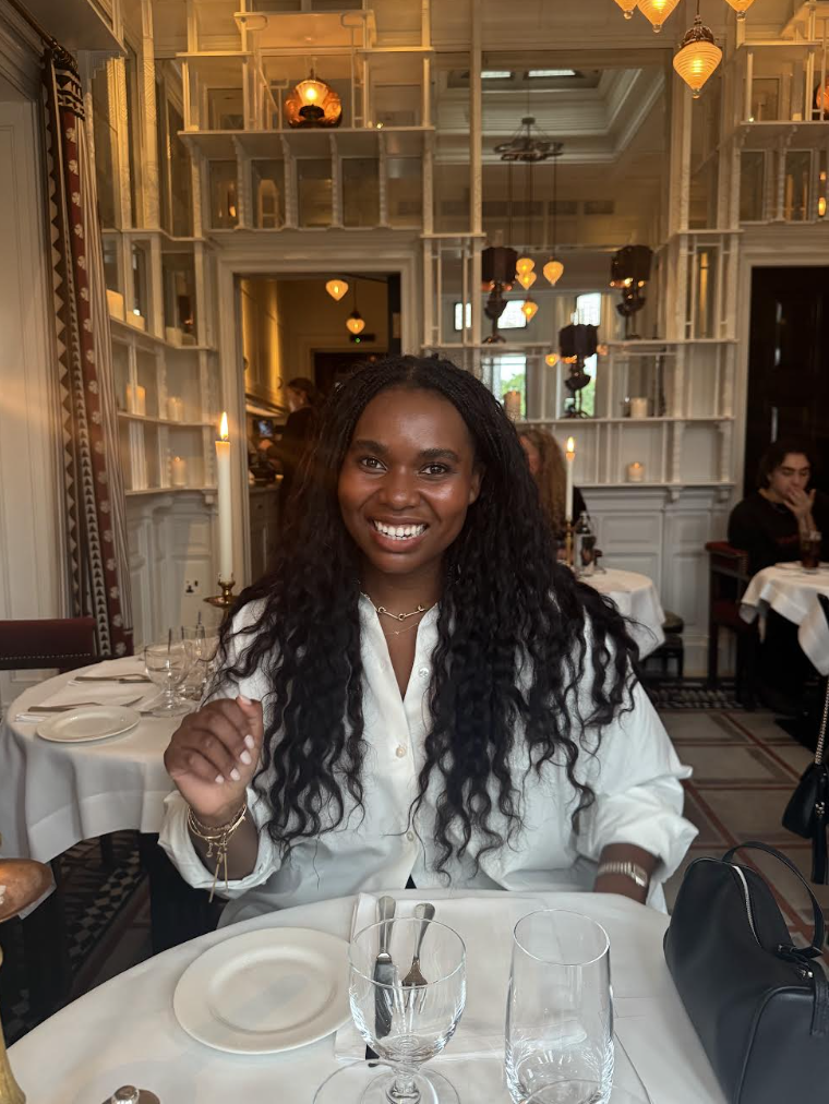 Tariro Makoni wearing a button up shirt