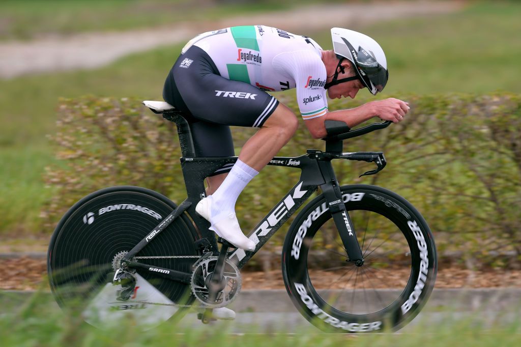 SAINTAMANDMONTROND FRANCE MARCH 11 Ryan Mullen of Ireland and Team Trek Segafredo during the 78th Paris Nice 2020 Stage 4 a 151km Individual Time Trial from SaintAmandMontrond to SaintAmandMontrond ITT ParisNice parisnicecourse PN on March 11 2020 in SaintAmandMontrond France Photo by Luc ClaessenGetty Images
