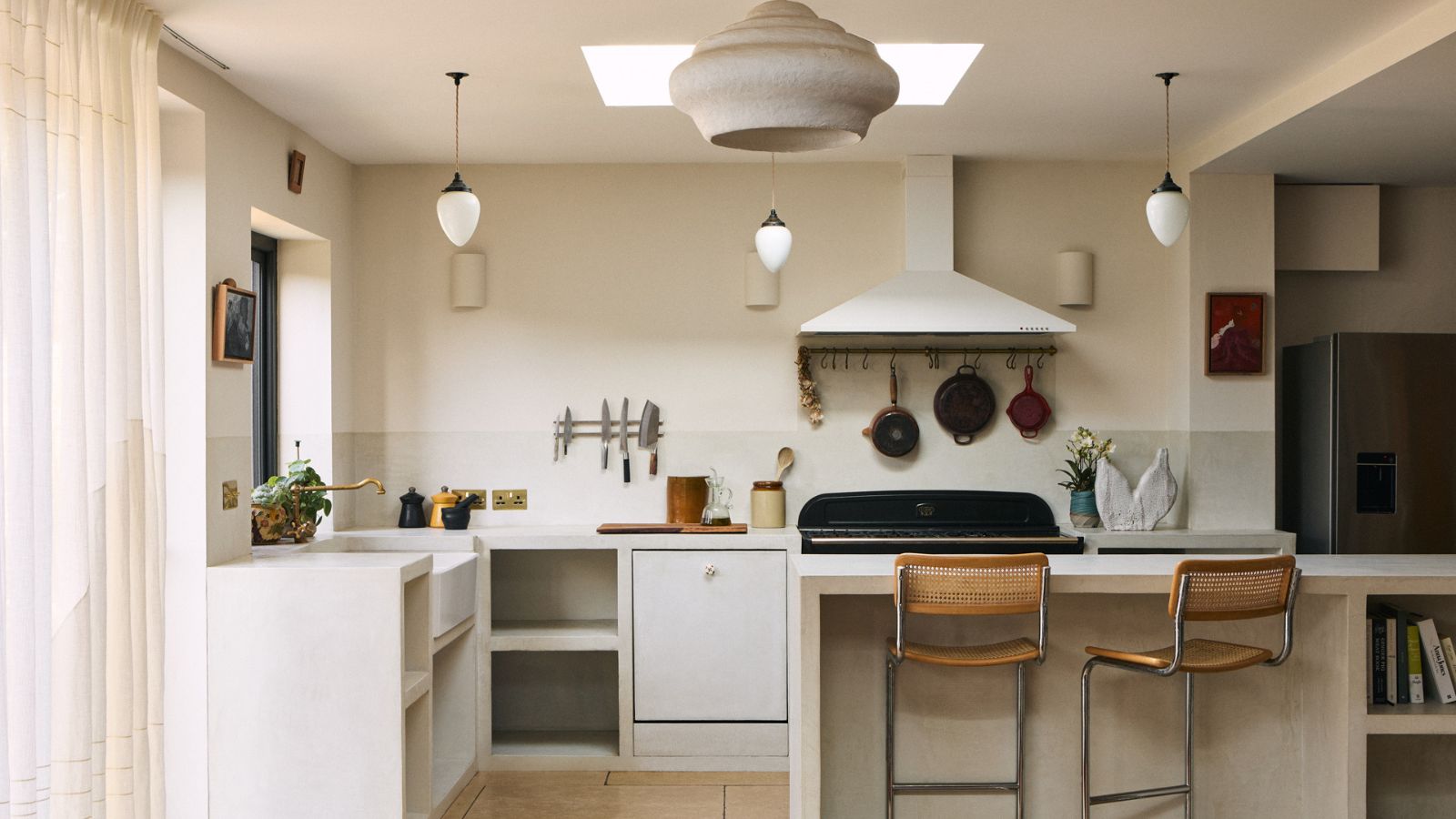 japandi style neutral kitchen