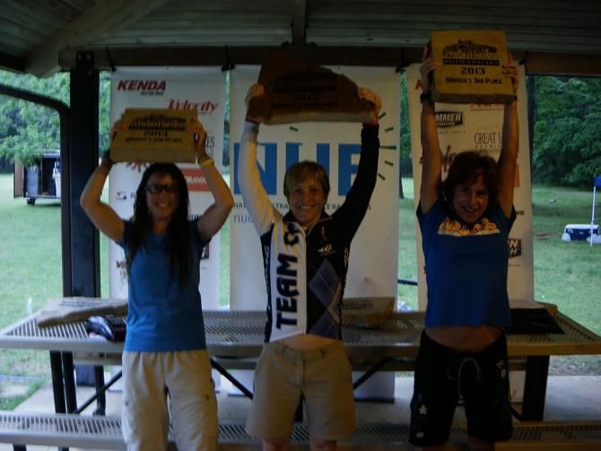 Women's podium at Syllamo's Revenge
