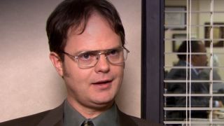 Dwight being interviewed in The Office