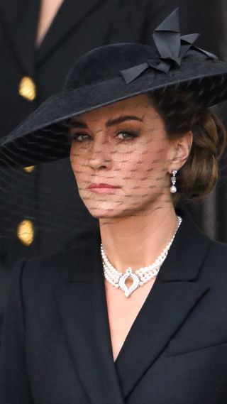 Kate Middleton at the funeral of Queen Elizabeth II