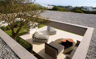 Outside space with garden furniture