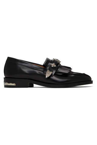 Toga Pulla Black Metal Loafers