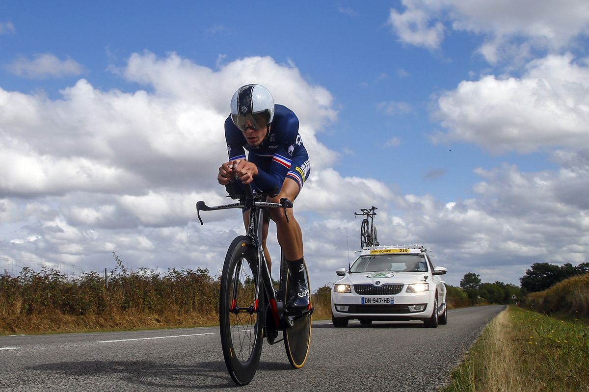 Alexys Brunel produced a strong ride to win gold
