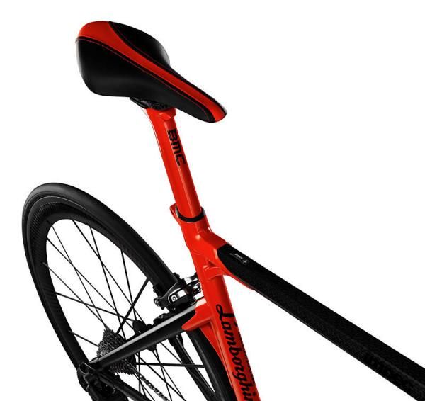 Saddle detail of the BMC impec Automobili Lamborghini Edition
