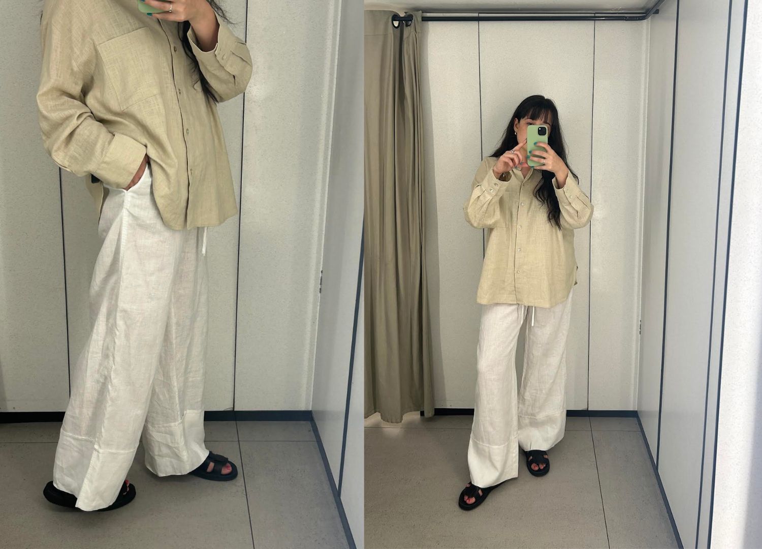 Images of linen trousers