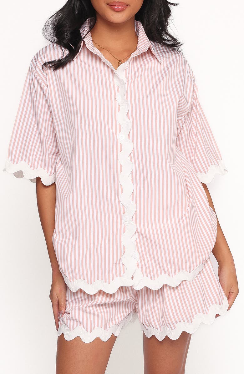 Wilson Rickrack Trim Shirt 
Shorts Set