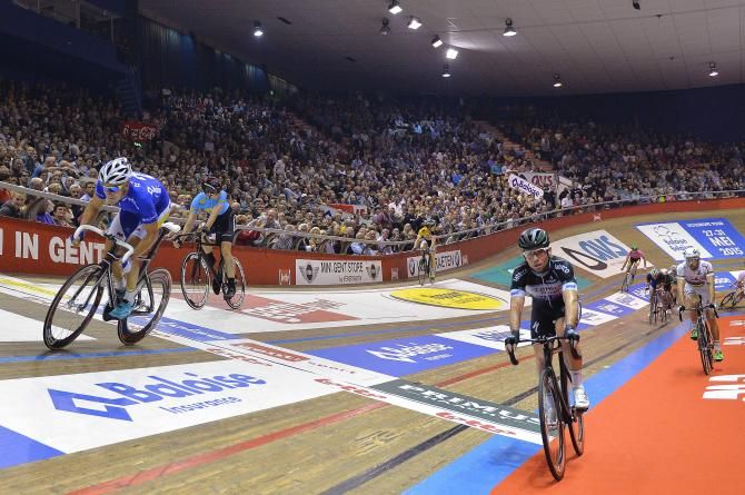 Kenny De Ketele unleashes his sprint