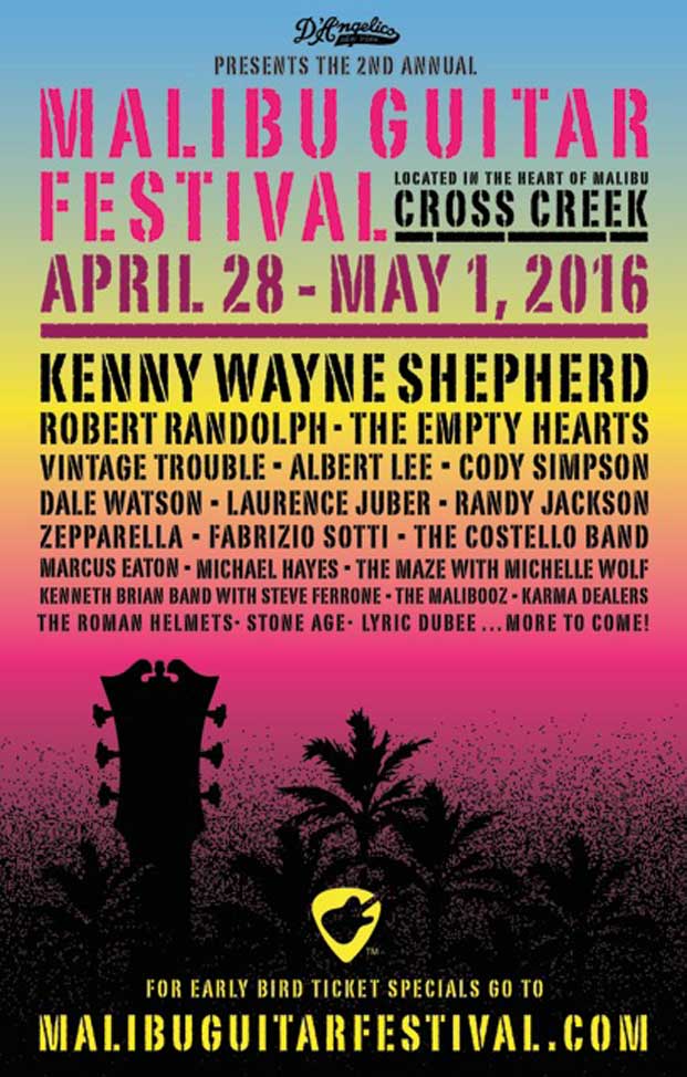 Malibu Guitar Festival to Feature Kenny Wayne Shepherd, Albert Lee and