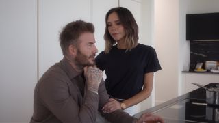 Victoria and David Beckham are shown on Netflix's Victoria Beckham documentary.