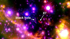 An image of the distant blob, X7, circling our Milky Way's supermassive black hole.