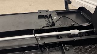 Thunder X3 Lab-X gaming desk in a living room