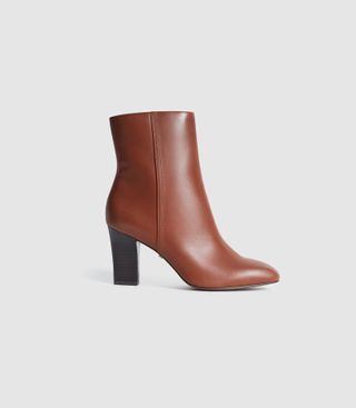 Ruby Tan Leather Ankle Boots – was £195, now £95