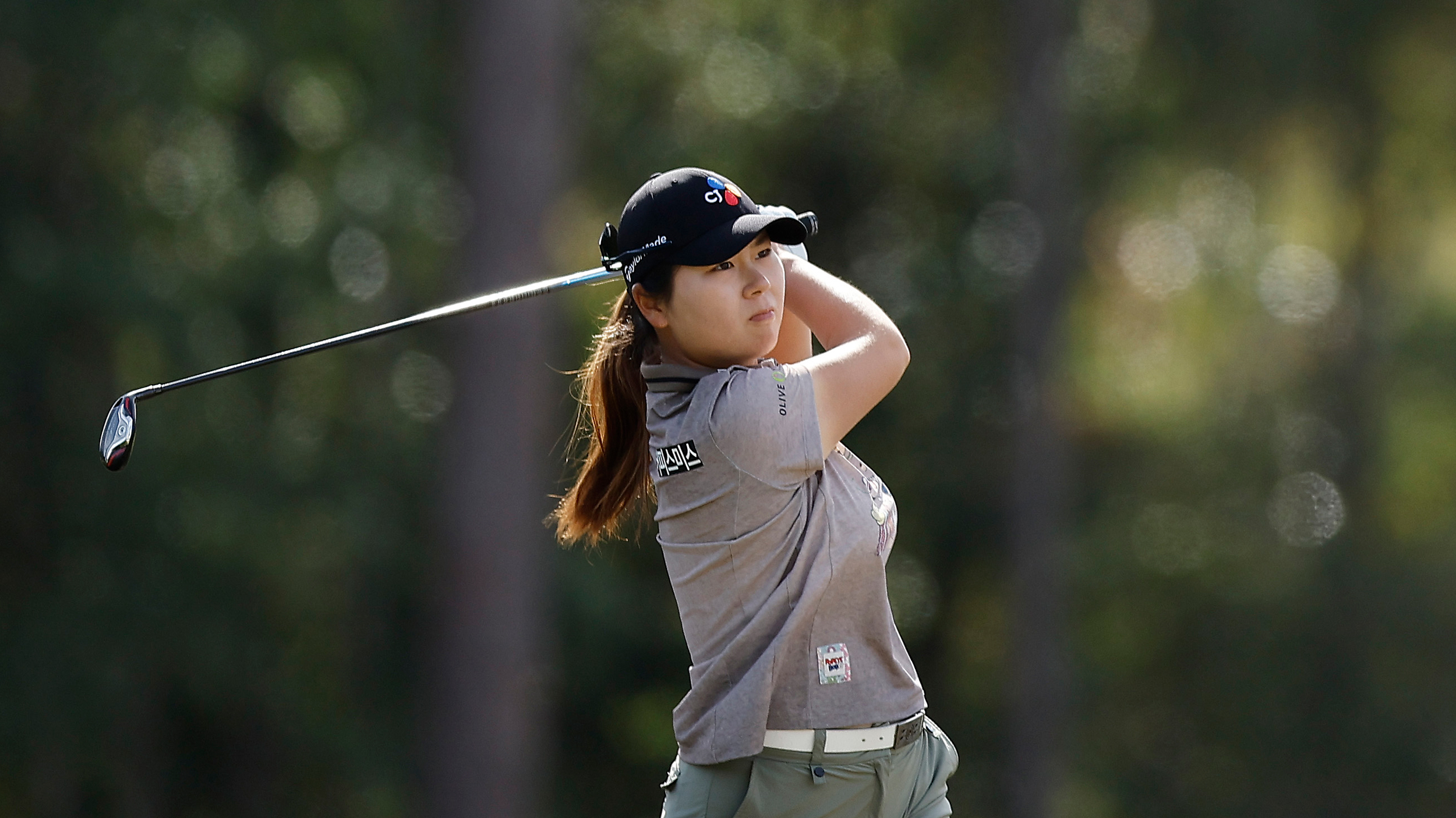 Jung Min Hong plays a hybrid shot during 2023 LPGA Tour Q-School