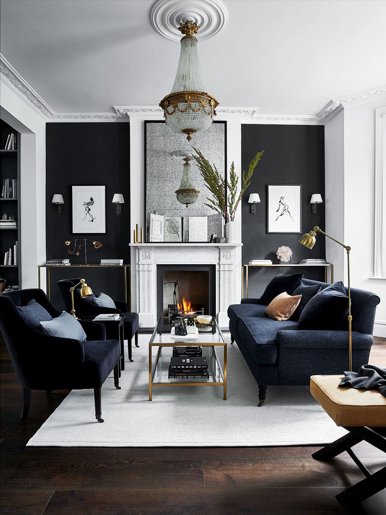 16 black living room ideas to tempt you over to the dark side | Real Homes