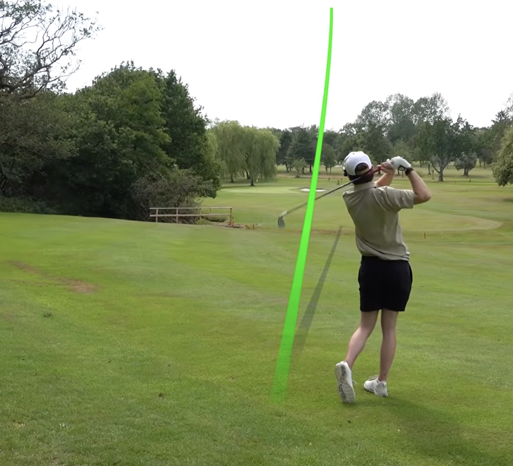 Photo of Dan on course with his graphite shafts