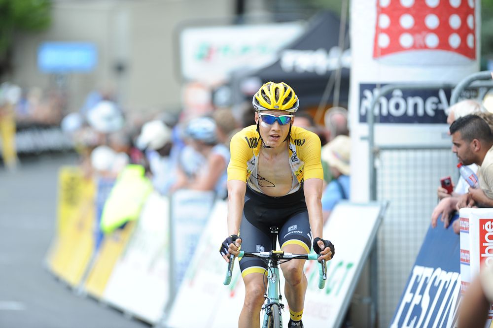 Wilco Kelderman (Team LottoNL-Jumbo) finishes stage 5.