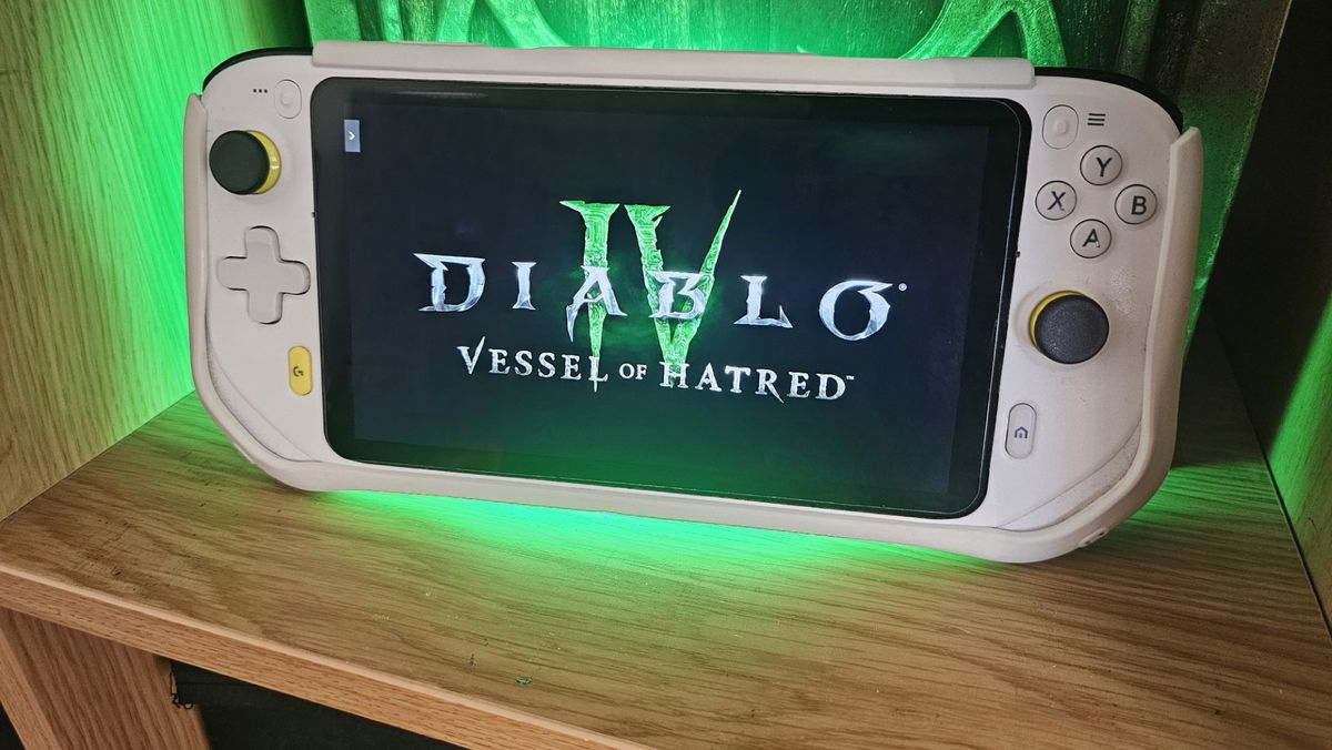 Diablo 4 Vessel of Hatred on the Logitech G Cloud delivered by Nvidia GeForce Now