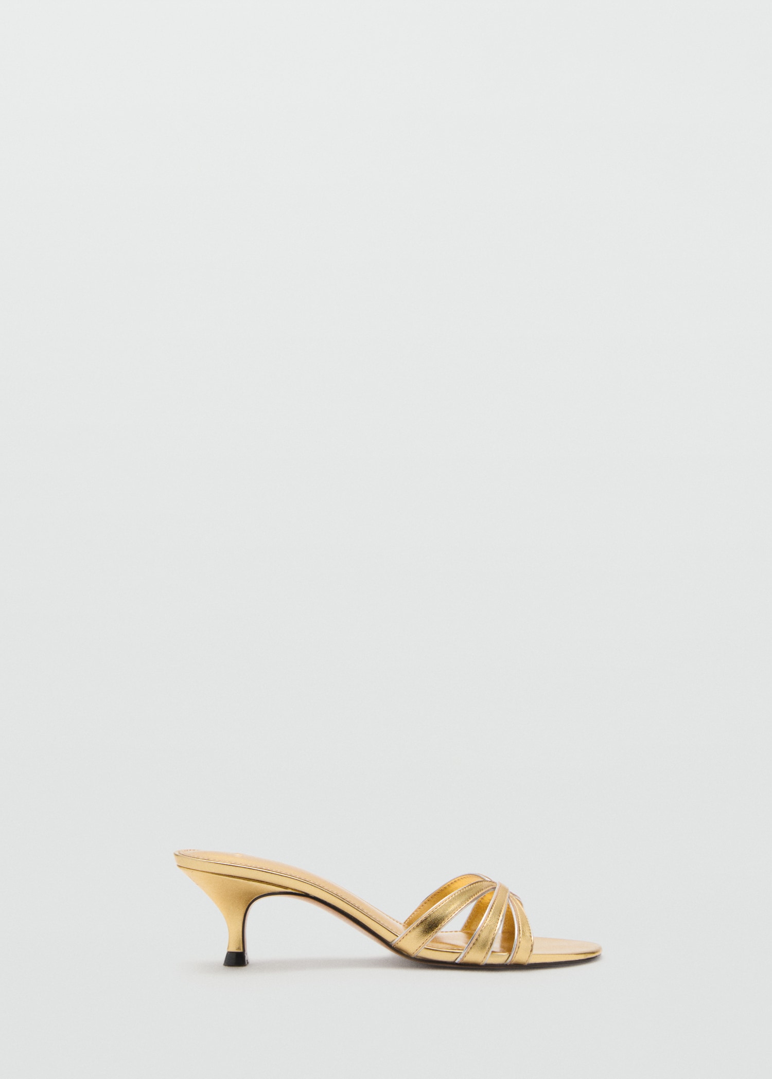 Kitten Heel Sandals With Straps - Women | Mango United Kingdom