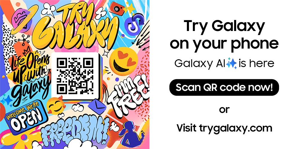 Samsung "Experimente a Galáxia" O aplicativo vem para Android com uma versão demo do Galaxy AI.