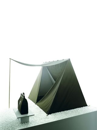 'V' tent, by Sam Hecht