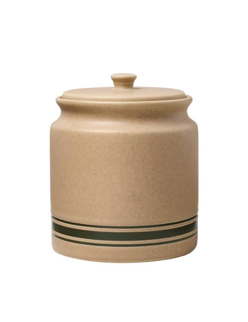 Stoneware Seasonal Canister Green Striped - Hearth & Hand with Magnolia