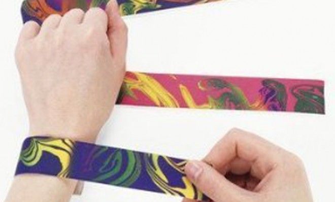 Slap bracelets