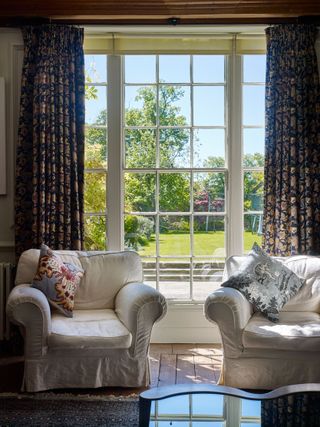 St Agnes Lodge, Ripon, North Yorkshire. Drawing room view. Photograph: Paul Highnam/Country Life Picture Library