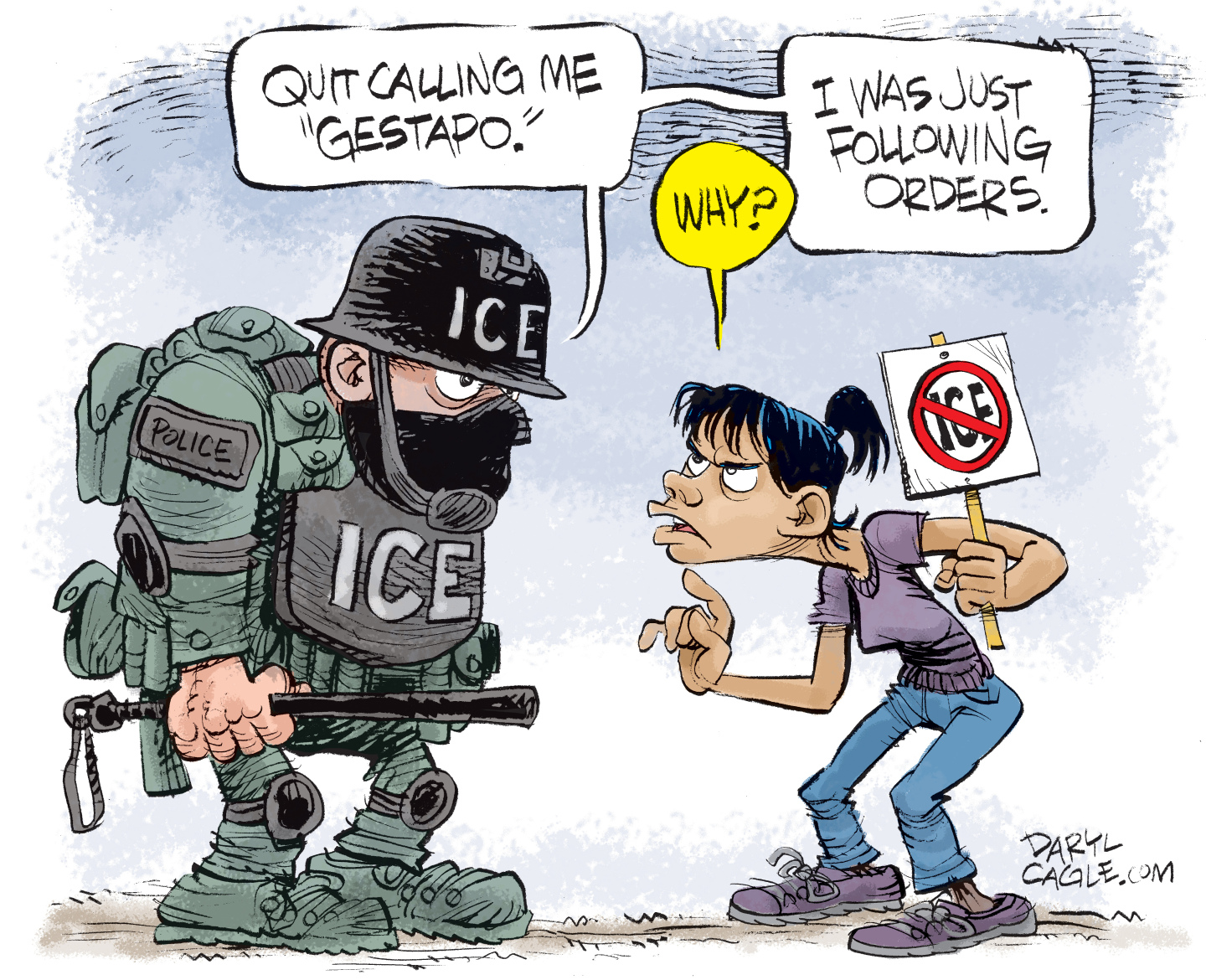 Political cartoon