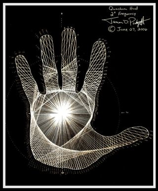 Illustration of quantum hand