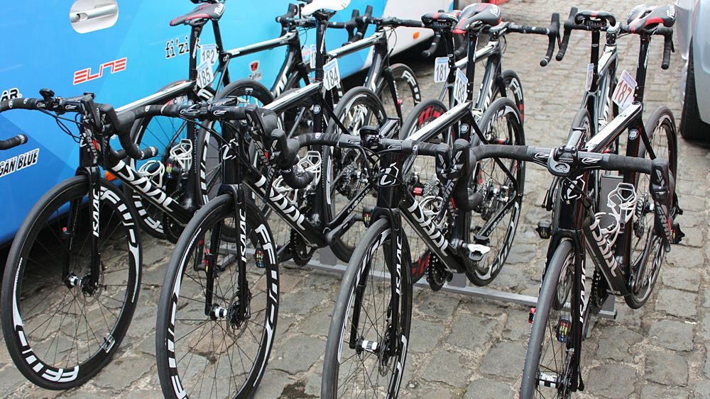 Roompot Oranje Peloton had the whole team on discs for Scheldeprijs