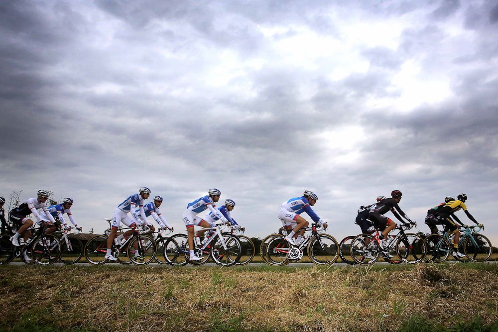 The peloton in action during the 2015 Milan-Turin