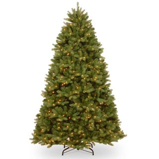 A Artificial Spruce Christmas Tree with LED Lights