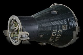 Alan Shepard became the first American in space in this Mercury capsule, "Freedom 7."