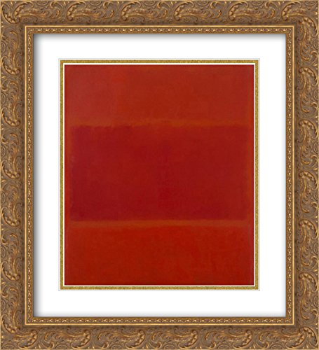 Mark Rothko 2x Matted 20x24 Gold Ornate Framed Art Print &#039;red and Orange&#039;