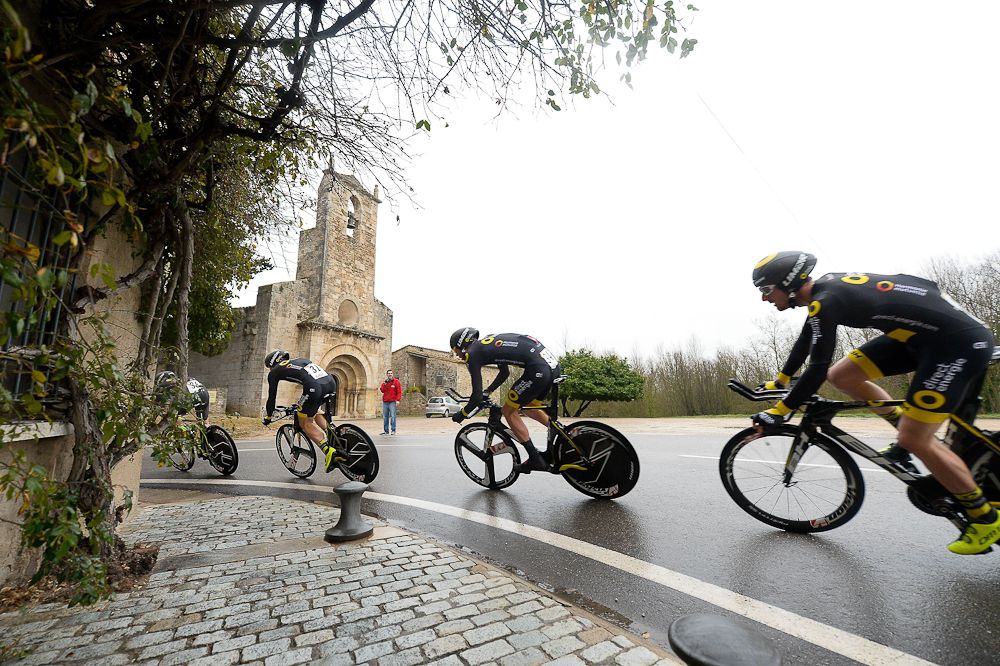 Team Direct Energie finished third on the day.