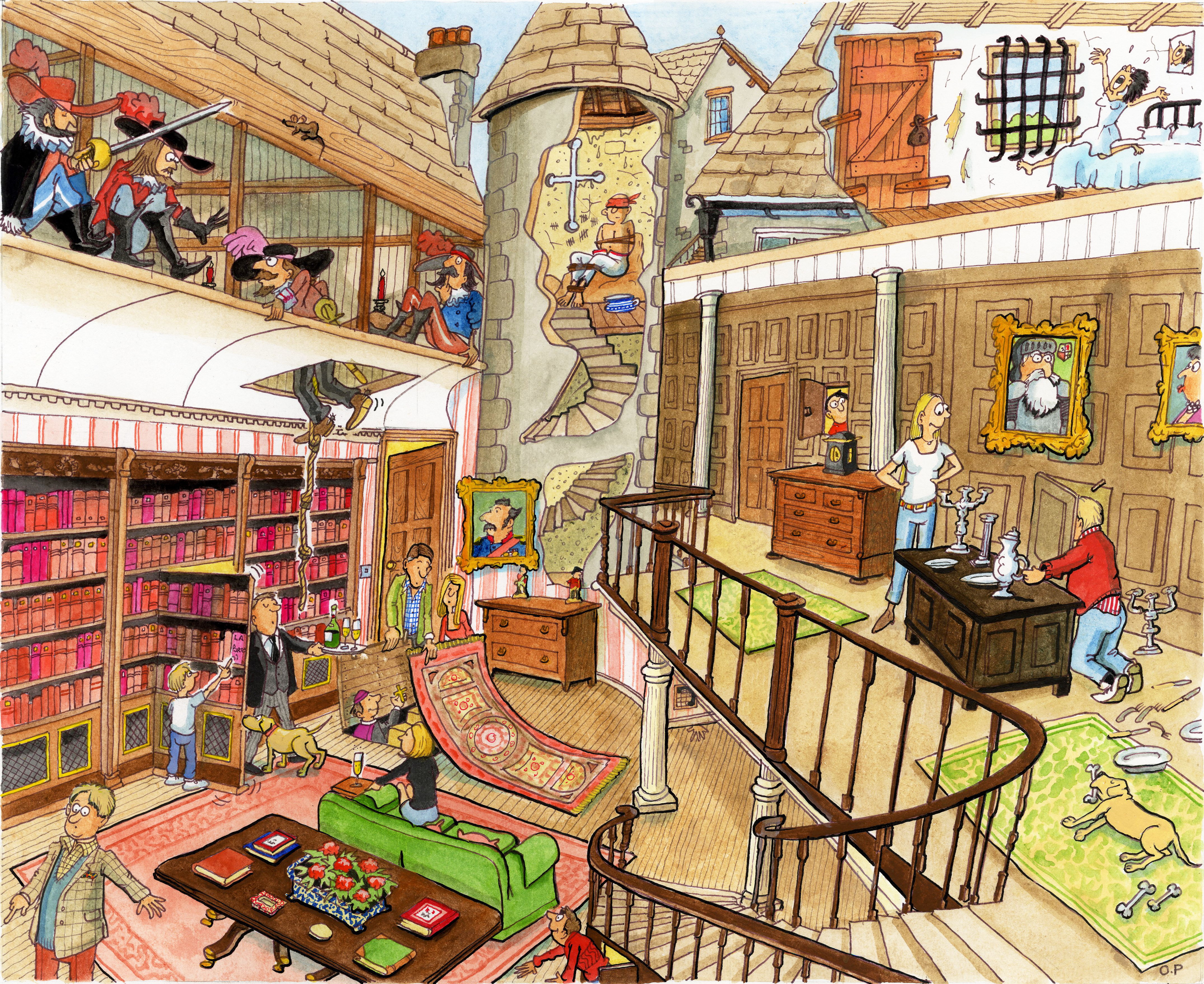 Hidden country house rooms